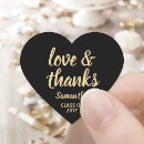 Search for black and gold graduation stickers Thank you