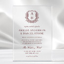 Search for monogram crest wedding invitations Monogram monogrammed name initials
