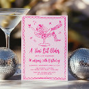 Search for martini glass birthday invitations Hand drawn