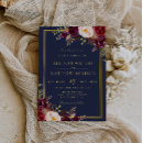 Search for burgundy and navy wedding invitations Elegant