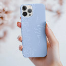 Search for dusty blue iphone cases Script typography