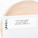 Search for eucalyptus return address labels Rustic