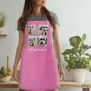 Search for pink text aprons Modern