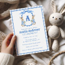 Search for rabbit birthday invitations Blue