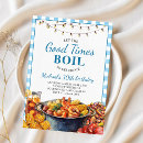 Search for seafood birthday invitations Watercolor