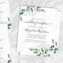 Search for simple calligraphy rustic greenery wedding invitations Classy modern minimal