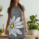 Search for white and yellow daisies aprons For her
