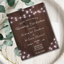 Search for barnwood wedding invitations String lights