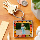 Search for fun retro key rings Blue