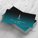 Search for black and teal business cards Gradient