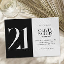 Search for black birthday invitations Chic