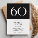 Search for white 60th birthday invitations Chic