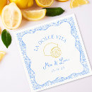 Search for blue lemon napkins Italian