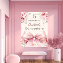 Search for quinceanera welcome signs Pink