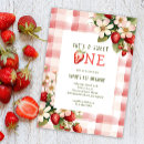 Search for pink strawberry invitations Plaid