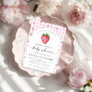 Search for sweet baby shower invitations Strawberry