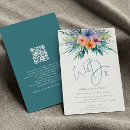 Search for hibiscus wedding invitations Qr code