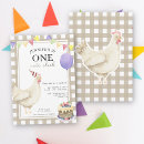 Search for rooster birthday invitations Gender neutral