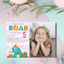 Search for girl dinosaur birthday invitations Jurassic