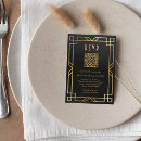 Search for black and gold rsvp cards Stylish
