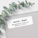 Search for bride to be return address labels Calligraphy