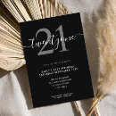 Search for elegant 21st birthday invitations Modern