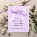 Search for purple 18th birthday invitations Elegant