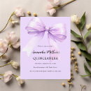 Search for lavender quinceanera invitations Purple