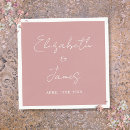 Search for dusty rose pink napkins Engagement party