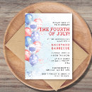 Search for red white and blue balloons invitations Summer party
