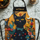 Search for black cat aprons Cute