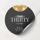 Search for black and gold 30th birthday stickers Simple