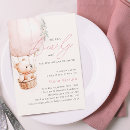 Search for teddy bear hot air balloon invitations Girl