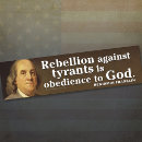 Search for ben franklin bumper stickers Tea party
