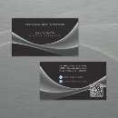 Search for light rays business cards Black
