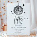 Search for fiftieth invitations Modern elegant
