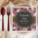 Search for 18th birthday napkins Elegant
