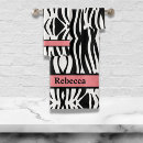 Search for black and white zebra bath towels Abstract