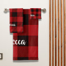 Search for country christmas bath towels Red buffalo plaid