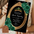 Search for green and black quinceanera invitations Daughter