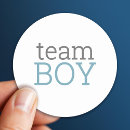 Search for baby shower reveal stickers Boy