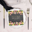 Search for floral wedding napkins Reception