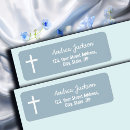 Search for navy blue cross return address labels Baby boy