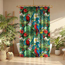 Search for parrot bird shower curtains Tropical