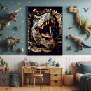 Search for scary dinosaur posters T rex