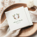 Search for monogram wedding napkins Reception