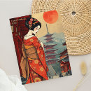 Search for japan retro postcards Geisha