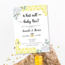 Search for bee gender reveal invitations Watercolor
