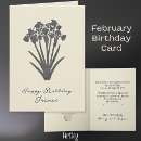 Search for february birthday cards Birth flower