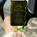 Search for green gold wedding programs Elegant